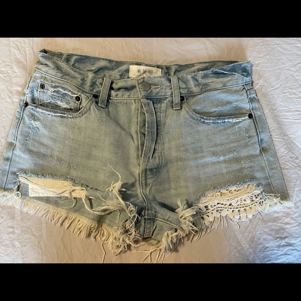 Free People Denim Shorts